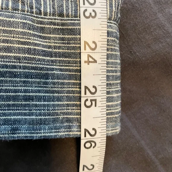Taylor Stitch Western Shirt in Striped Hemp Chambray - Size 40 - Picture 6 of 8